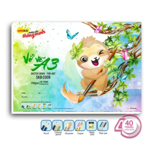 Vở vẽ Sketch Book for Art TAP & CHILL Colokit nhiều kích cỡ Vở vẽ Sketch Book for Art TAP & CHILL Colokit nhiều kích cỡ