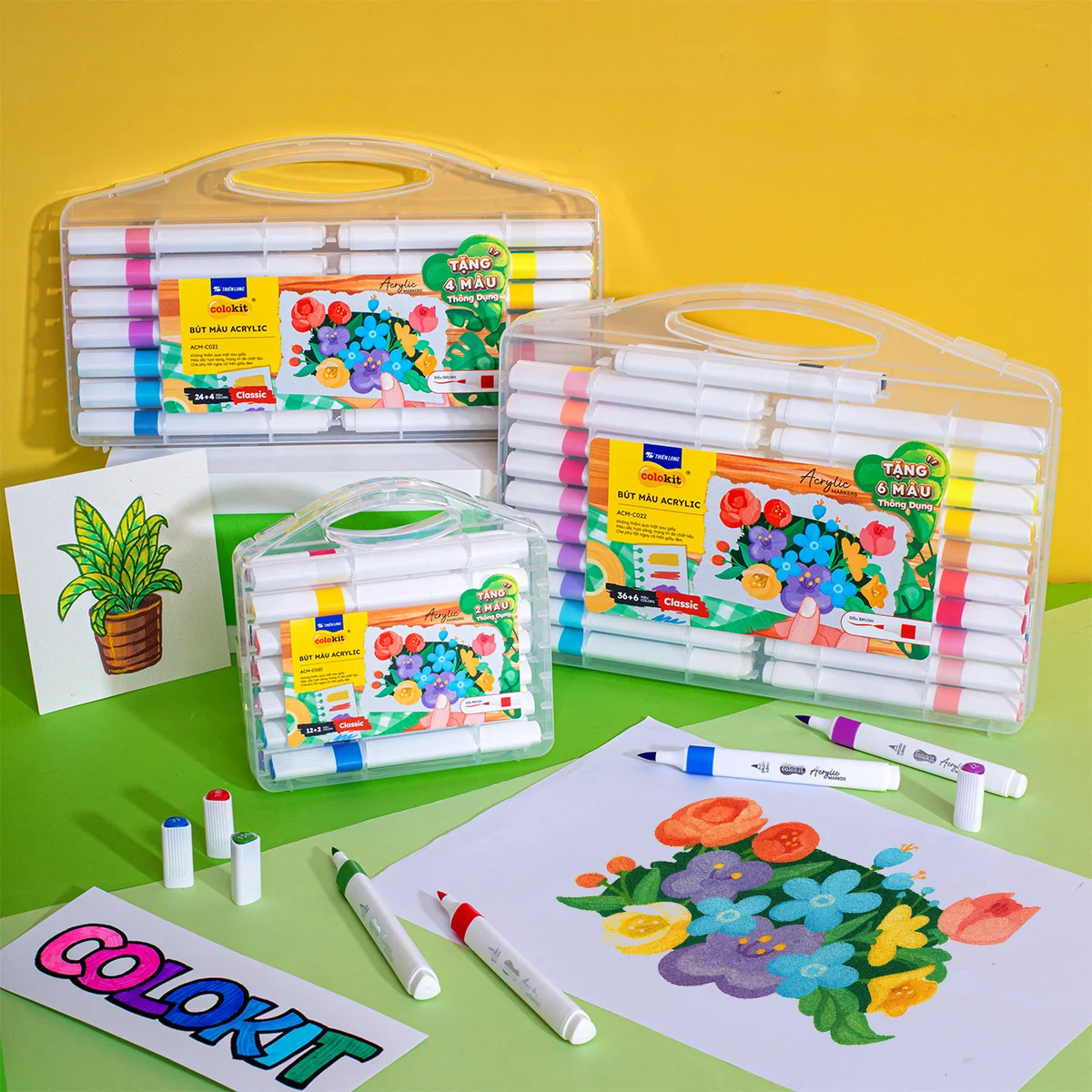 Quà tặng Acrylic Markers/ Bút sơn/ Bút lông