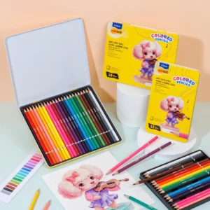 Bút chì 12/18/24 màu hộp thiếc Colored Pencils TAP & CHILL Colokit Bút chì 12/18/24 màu hộp thiếc Colored Pencils TAP & CHILL Colokit