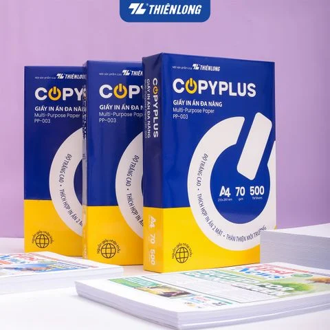 Combo 10 Ream giấy A4 70 gsm Thiên Long Copy Plus PP-003 (500 tờ)