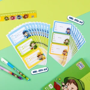 Nhãn vở TAP & CHILL – Nhân vật Akooland thế giới học cụ thần kỳ