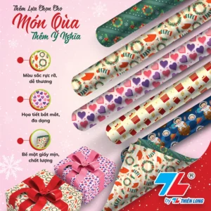 Bộ 5 giấy gói quà Giáng Sinh TAP & CHILL – Món quà thêm ý nghĩa mùa Noel